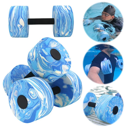 2Pcs Water Dumbbells Water Aerobics Workout Set Waterproof Water Aquatic Exercise Dumbbell Set Quick Dry Pool Iron Dumbell