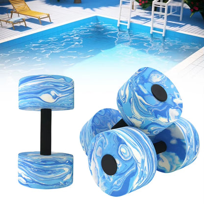 2Pcs Water Dumbbells Water Aerobics Workout Set Waterproof Water Aquatic Exercise Dumbbell Set Quick Dry Pool Iron Dumbell