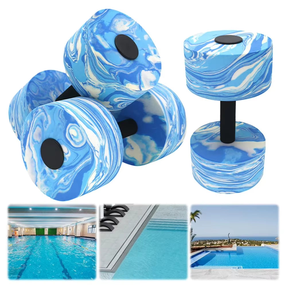 2Pcs Water Dumbbells Water Aerobics Workout Set Waterproof Water Aquatic Exercise Dumbbell Set Quick Dry Pool Iron Dumbell