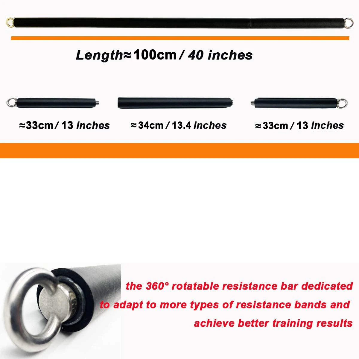 Workout Bar Fitness Resistance Bands Set Pilates Yoga Pull Rope Exercise Training Expander Gym Equipment for Home Bodybuilding