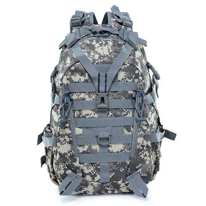 40L Camping Backpack Men's Bag Travel Bags Tactical Molle Climbing Rucksack Hiking Outdoor Reflective Shoulder Fishing Bag