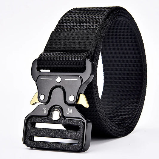 Men's Belt Outdoor Hunting Tactical Mens Belt Multifunctional Combat Survival High Quality Canvas Nylon Mens Belt Sport Belt