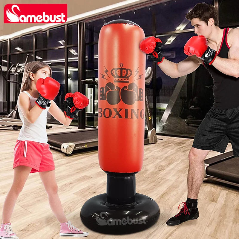 Camebust Punching Bag Inflatable Boxing Bag, Bounce Back Bag Punching for sports, inflatable Boxing Equipment for daily relax or