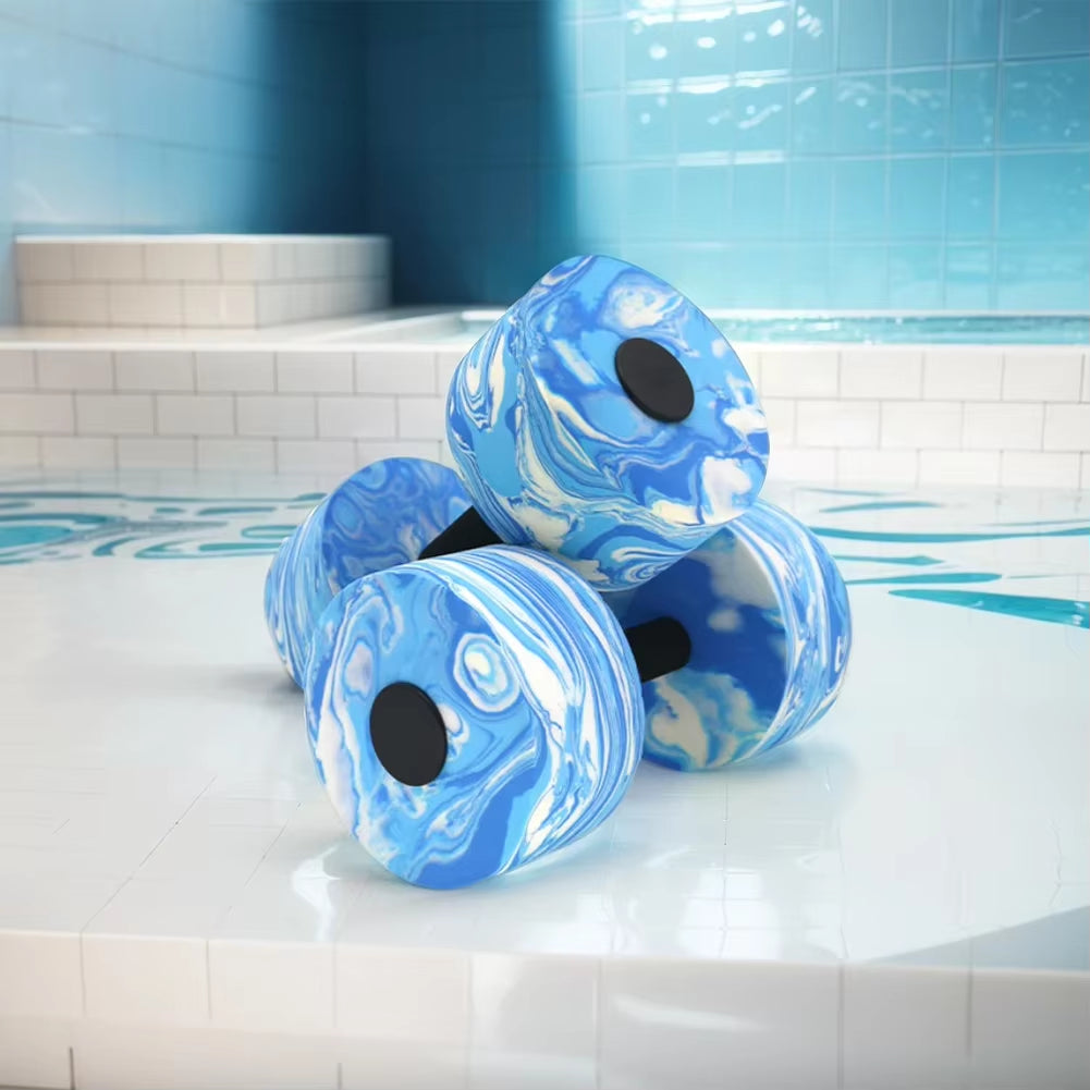 2Pcs Water Dumbbells Water Aerobics Workout Set Waterproof Water Aquatic Exercise Dumbbell Set Quick Dry Pool Iron Dumbell